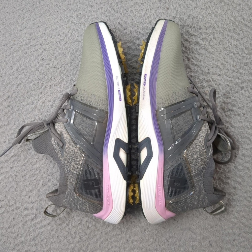 FootJoy HyperFlex Golf Shoes Womens Size 9 Gray Purple Mesh STRATOFOAM 98168 - Picture 9 of 16